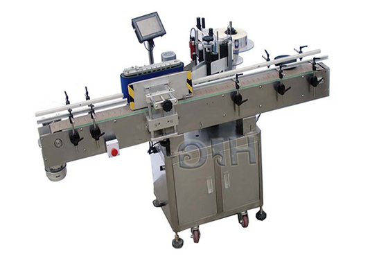 중국 수직 스티커 레테르를 붙이는 기계, 포도주/플라스틱 병 레테르를 붙이는 기계 2KW 협력 업체