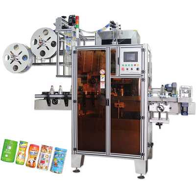 중국 자동적인 라벨 붙이는 사람 기계, 음료를 위한 PVC 수축 소매 상표 기계 협력 업체