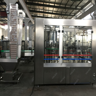 중국 유리병 자동적인 물 충전물 기계 PLC 통제 10000bph 생산 능력을 귀여워하십시오  협력 업체